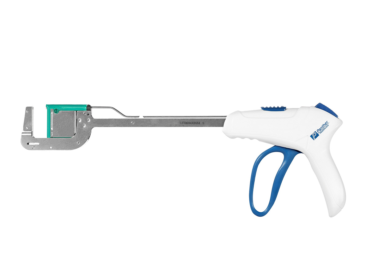 Linear Stapler with Knife on white background
